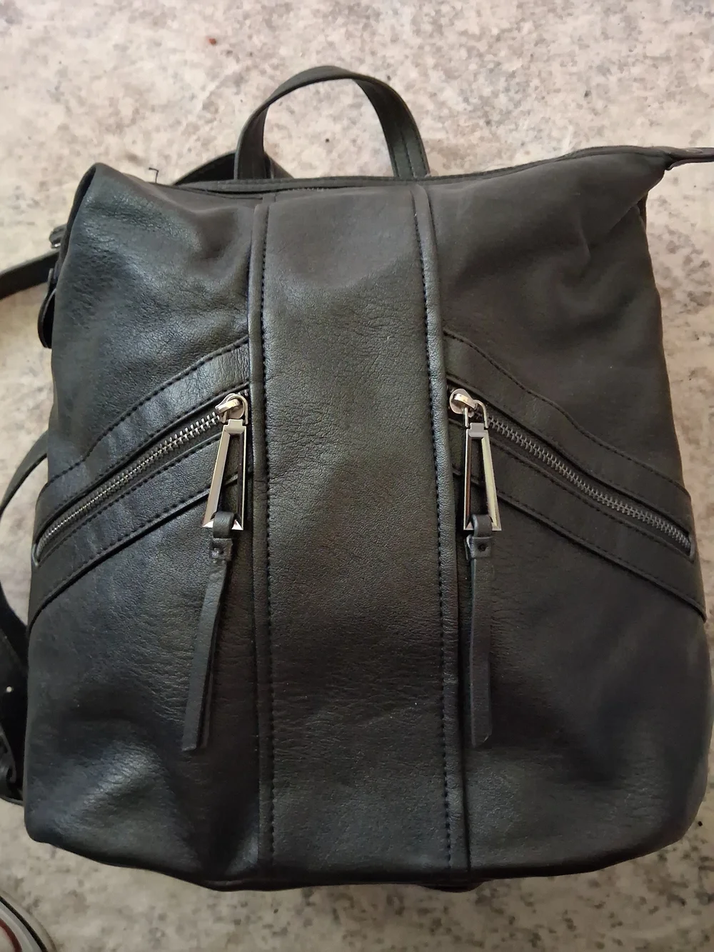 Jessica Simpson Black Backpack Purse GC